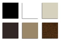 Black, White, Almond, Bronze, Adobe, & Weathered Brown